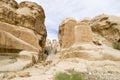 Djinn block in ancient Petra, Jordan Royalty Free Stock Photo