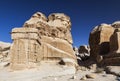 Djinn Block - the monuments that served as tomb and memorial to dead. Petra. Jordan.