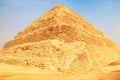 The Djoser Pyramid, the first pyramid erected in the Sahara desert, Egypt. Step Pyramid in Saqqara Royalty Free Stock Photo