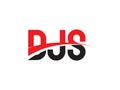 DJS Letter Initial Logo Design Vector Illustration