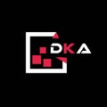 DKA creative minimalist letter logo. DKA unique vector initials alphabet letter logo design Royalty Free Stock Photo