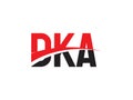 DKA Letter Initial Logo Design Vector Illustration Royalty Free Stock Photo