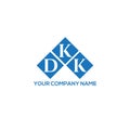 DKK letter logo design on WHITE background. DKK creative initials letter logo concept. DKK letter design Royalty Free Stock Photo