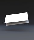 DL Bi-fold leaflet mockup, DL brochure, 3D rendering