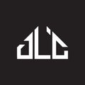 DLC letter logo design on black background. DLC creative initials letter logo concept. DLC letter design