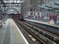 DLR train at West India Quay DLR station