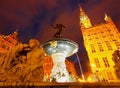 Dlugi Targ Street in Gdansk, Poland