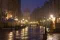 Dlugi Targ street, Main Historic City at night. Gdans, Poland Royalty Free Stock Photo