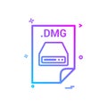 dmg application download file files format icon vector design