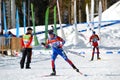 Dmitry Blinov competes in IBU Regional Cup in Sochi Royalty Free Stock Photo