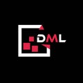 DML creative minimalist letter logo. DML unique vector initials alphabet letter logo design Royalty Free Stock Photo