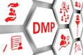 DMP concept cell background 3d Royalty Free Stock Photo