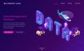 DMP, Data management platform isometric landing