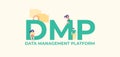 DMP data management platform. Profitable trade and average successful financial income distribution.