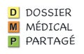 DMP initials in colored 3d cubes with meaning in french language