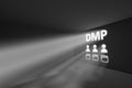 DMP rays volume light concept 3d