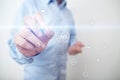 DMS Data management system structure. Document flow and information storage. Royalty Free Stock Photo