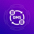 DMS icon for web, vector Royalty Free Stock Photo