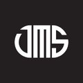 DMS letter logo design on black background. DMS creative initials letter logo concept. DMS letter design Royalty Free Stock Photo