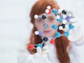Dmt molecular model Royalty Free Stock Photo
