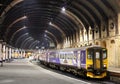 Dmu train to Harrogate waits in York station