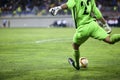 Dmytro Bezotosniy during the UEFA Europa League game between Qab Royalty Free Stock Photo
