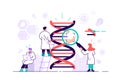 Genetic DNA science vector illustration concept Royalty Free Stock Photo