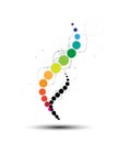 DNA Abstract icon and element collection. Futuristic technology Royalty Free Stock Photo