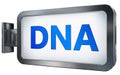 DNA on billboard Royalty Free Stock Photo