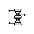 DNA, Biology Icon. Element Of Genetics And Bioengineering Icon. Premium Quality Graphic Design Icon. Signs And Symbols Collection