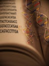 DNA book Royalty Free Stock Photo