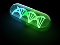 DNA capsule Royalty Free Stock Photo