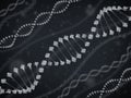 DNA chain abstract 3d rendering Royalty Free Stock Photo