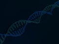 DNA chain. Abstract scientific background. 3D rendering Royalty Free Stock Photo