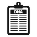 Dna checkboard icon, simple style