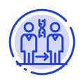 Dna, Cloning, Patient, Hospital, Health Blue Dotted Line Line Icon