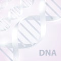 Dna. 3d stile, illustration, on white background