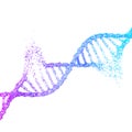 DNA damaged 3d render isolated