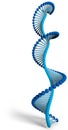 DNA is a thread-like chain of nucleotides carrying the genetic instructions used in the growth, development, functioning a Royalty Free Stock Photo