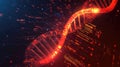 Dna digital data processing bioinformatics scientific research Royalty Free Stock Photo