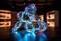 dna double helix hologram a rotating model of the dna double hel