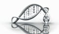 DNA Double Helix Morphing into a Water Droplet, Origins of Life, Pencil Drawing Sketch