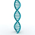 Dna double helix structure blue genetic code Royalty Free Stock Photo