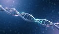 DNA Double Helix Structure - A Detailed Scientific Visualization Royalty Free Stock Photo