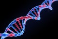 DNA Double Helix Structure Illustrating Genetic Code and Biological Information Royalty Free Stock Photo