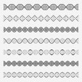 Dna elements. Helix double chromosomes model molecule genome code modification alteration dna cell chain chemistry