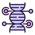 Dna experiment icon outline vector. Lab genetic Royalty Free Stock Photo