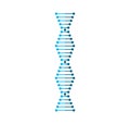 Dna gene helix. Gene strand. Genetic chain icon. Cell for science. Abstract chromosome pattern. Logo molecule and genome.