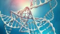 Dna Genetic Engineering. Genetics, science, genome, medicine, biology concepts. Science Biotechnology Royalty Free Stock Photo
