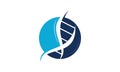 DNA Genetic Logo Design Template Royalty Free Stock Photo